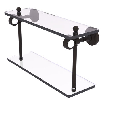 Jarrell 2 Piece Glass Tiered Shelf