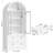 69.7"H Arched Freestanding Bathroom Cabinet-1962368433
