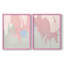 «Blush Abstract I», reproduction encadrée de qualité supérieure - prête à être accrochée - aucun clou requis - aucun clou requis-1278660874-1278660875