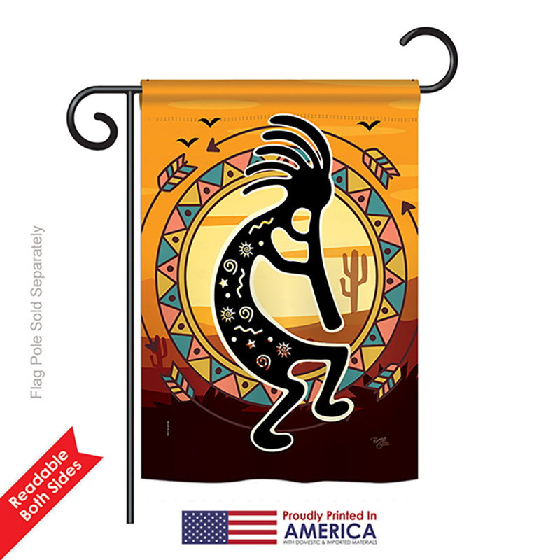 Drapeau de jardin Onawa Kokopelli 18,5 x 13 po