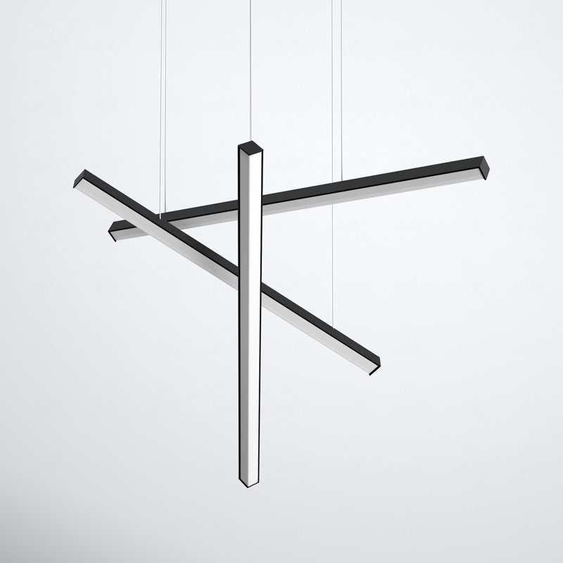 Natick 3 - Light Black LED Cluster Pendant