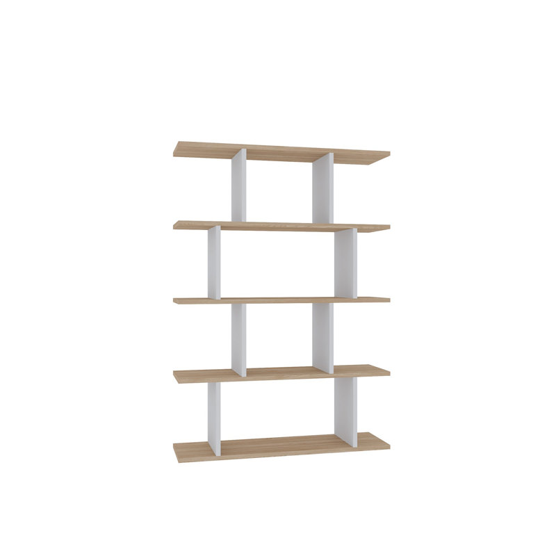Bibliothèque, Blanc; chêne