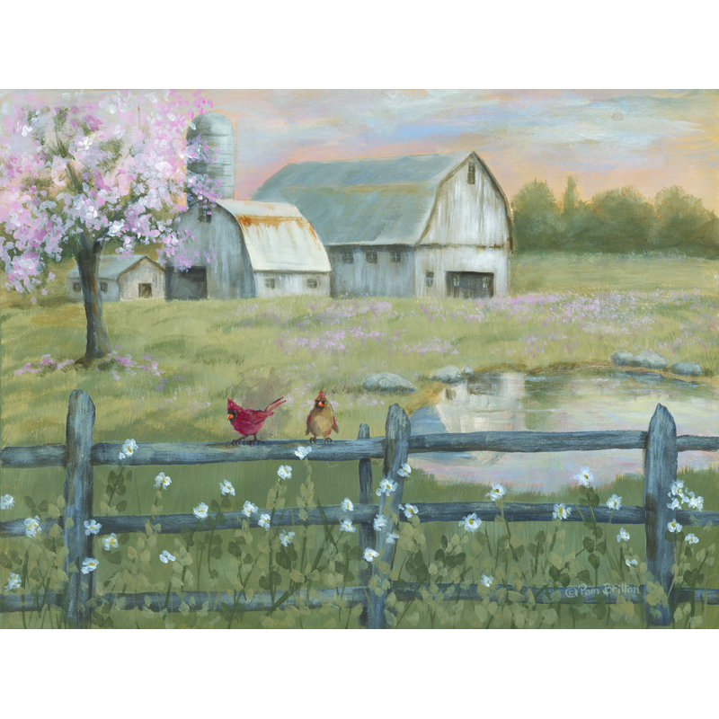 " Spring Has Arrived " by Pam Britton, 40" W x 30" H