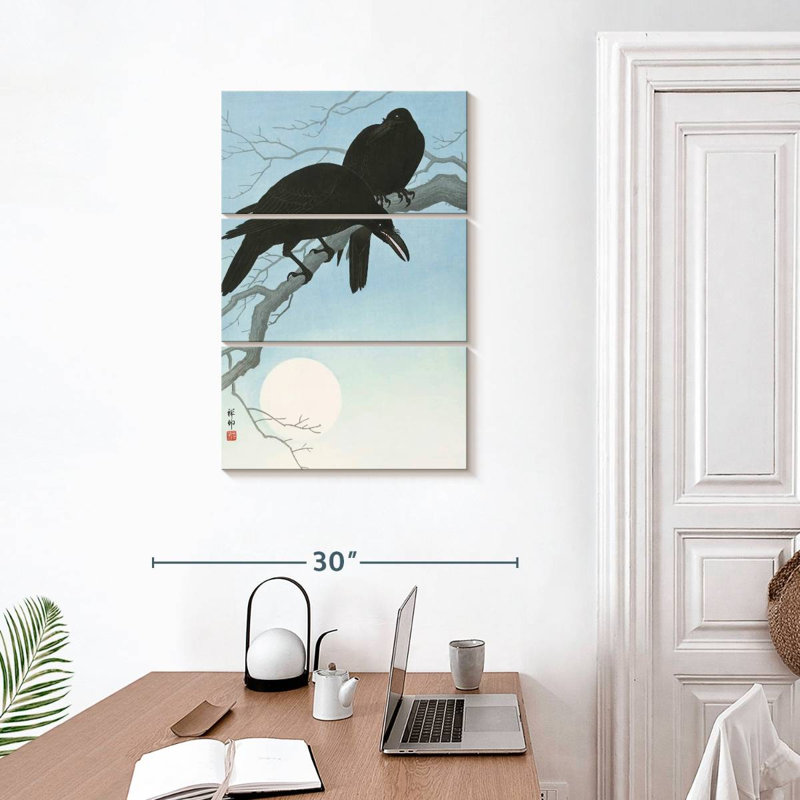 Brampt Crows In Moonlight, 32'' H x 20'' W