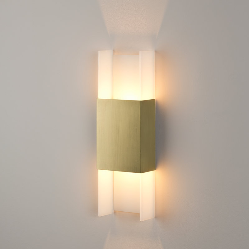 Plafonnier encastré à intensité variable 1 lumière DEL Ansa, Laiton brossé, 3 500 K (froid)