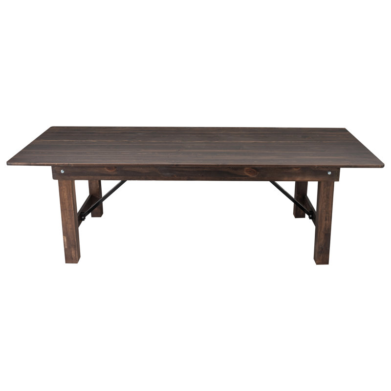 Table de salle à manger Dejon, H 30 po x L 96 po x l 40 po, Acajou