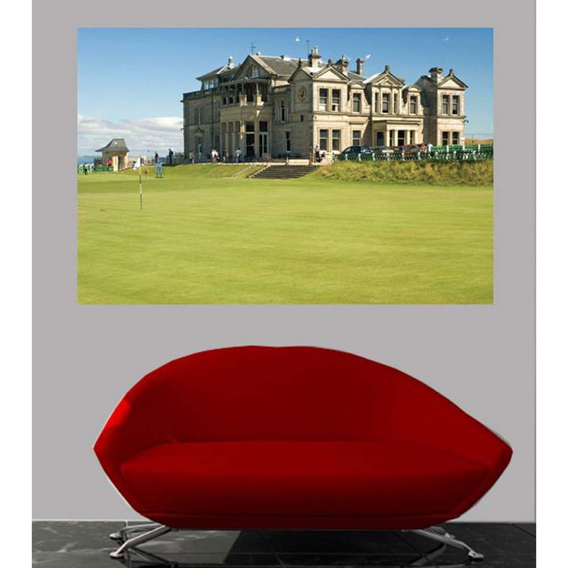 Décalcomanie murale St. Andrew's Golf Club, 24 po x 36 po