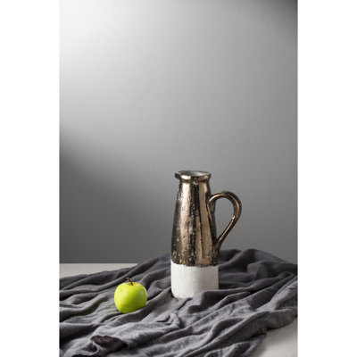 7" X 5" X 11" Candia Terracotta Pitcher, Sienna Brown