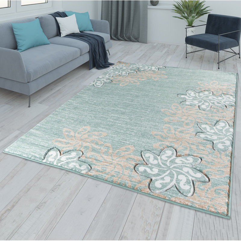 Zader Floral Indoor Rug, Rectangle 5'2" x 7'5"