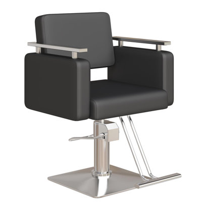 Barber Chair, 440 Lbs Capacity Heavy Duty Salon Chair With Hydraulic Pump, 360° Swivel Height Adjustable Spa Beauty Chair For Hair Stylist, Barbershop, Spa, Beauty Shop (Black)