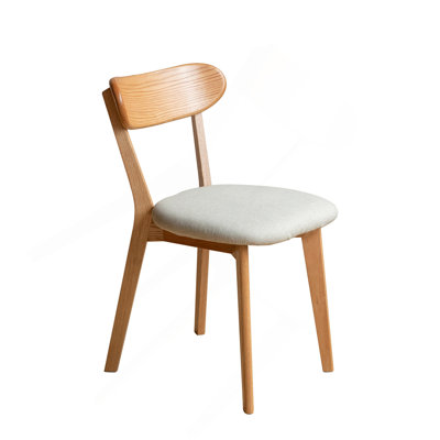 Dining Chair Wooden Oak Table Chair Wooden Living Room Chair Simple And Natural 47.5 * 55.5 * 78Cm