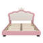 Regal Princess Upholstered Bed With Ornamental Crown Headboard-59973186-59973187
