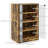 Media Cabinet, 4-Tier Stereo Cabinet, Modern Audio Video Media Stand with Adjustable Shelves, Tempered Glass Doors, and Cable Management,wood-162952724