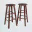 Ensemble de salle à manger 3 pièces à hauteur de comptoir en bois massif Cion, H 38,98 po x l 33,86 po x P 33,86 po Cion
