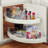 Sorbus Wedge Storage Bin Organizer with Handle for Lazy Susan Corner Cabinet 8-Pack
