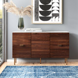 Pinecone 48" Storage Cabinet Sideboard with Marble Effect