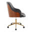 Chaise de bureau en métal doré-800542163-800542160