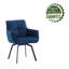 Fauteuil d'appoint pivotant en velours Ames avec pieds en métal Ames-1042390703