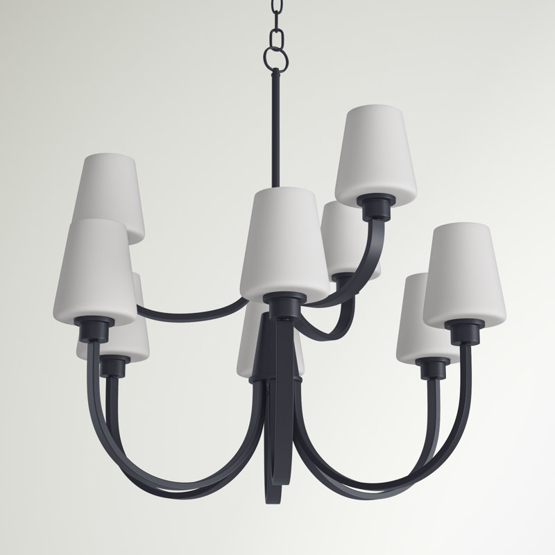 Bottorff 9 - Light Dimmable Chandelier, Black