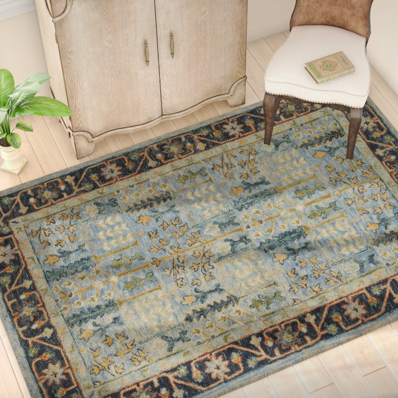 Vatsal Wool Oriental Indoor Rug, Rectangle 2'6" x 7'6"