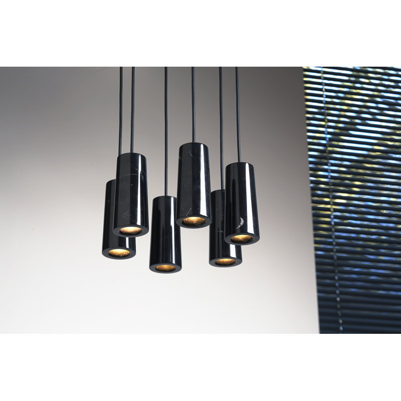 Core 6 - Light LED Pendant, Nero Marquina
