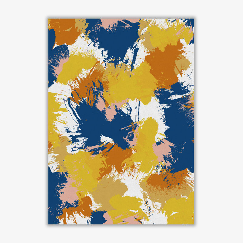 Colourful Abstract I - Print, 59.4cm H x 42cm W x 4cm D, Wrapped Canvas