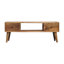 Wittel Solid Wood Four Leg Coffee Table with Storage-808590478