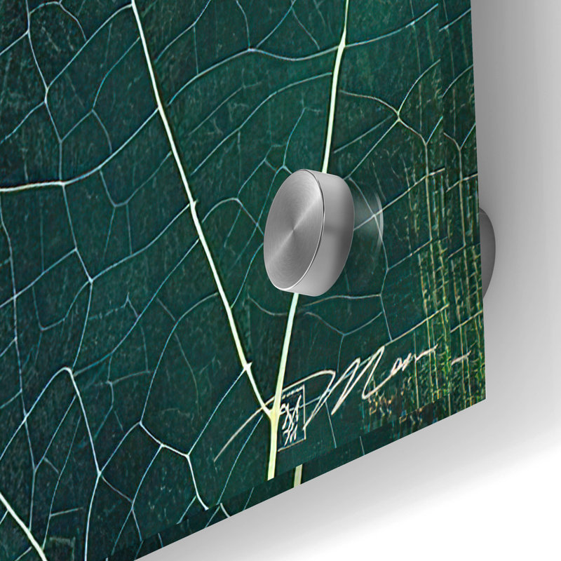 «Green Bird» par Momart, art mural en verre acrylique, H 36 po x l 24 po x P 0,2 po