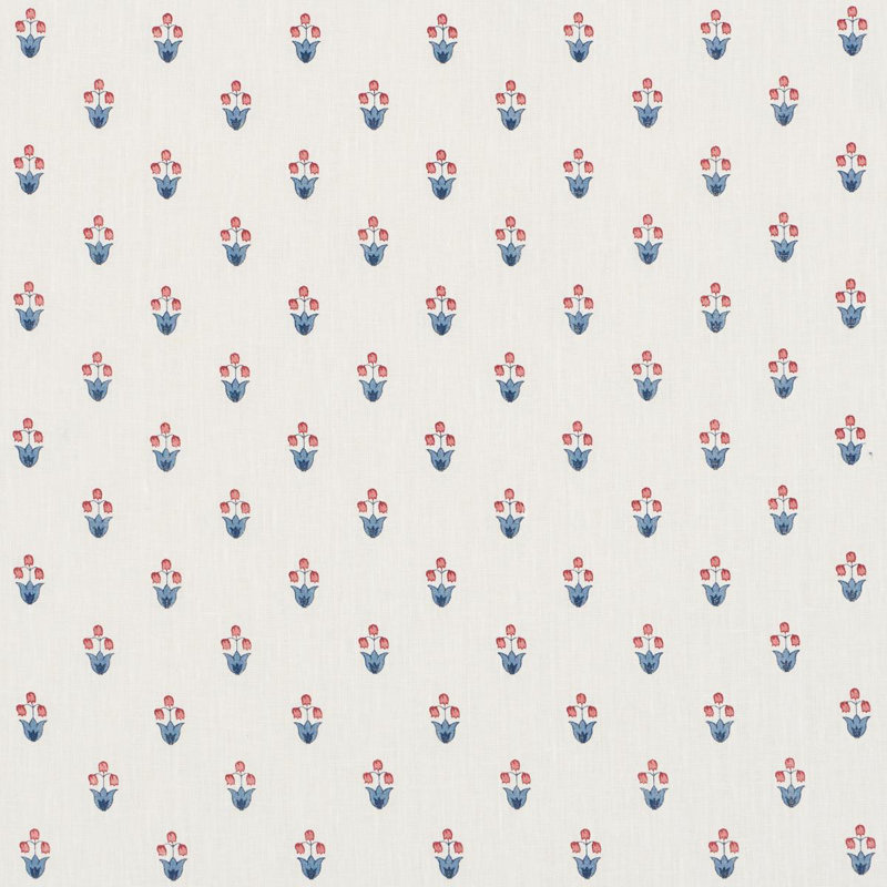 Tissu en similicuir 100% lin Moira Performance, Bleu