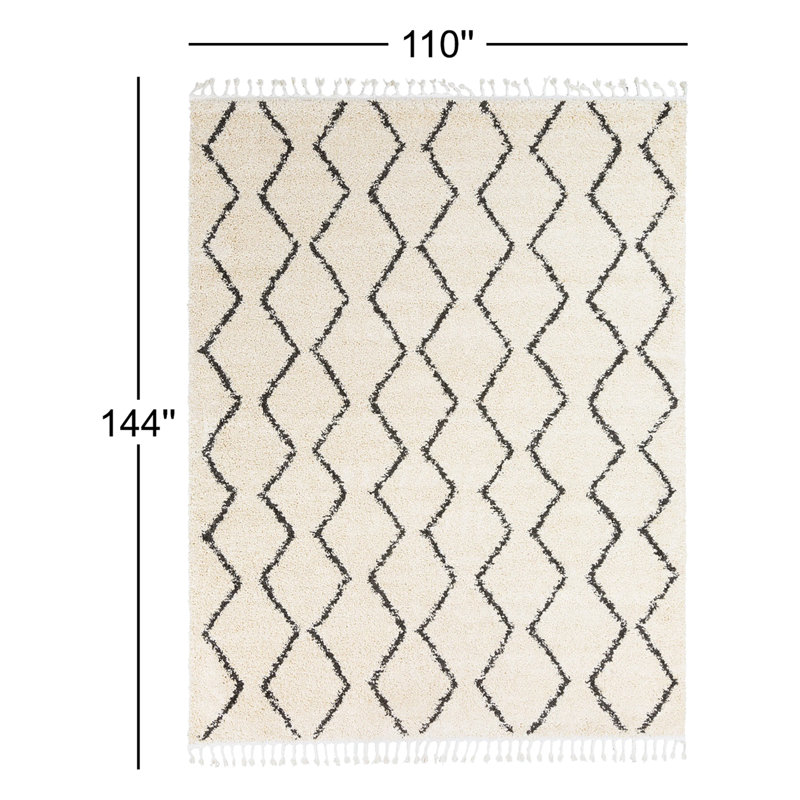 Mossy Performance Moroccan Indoor Rug, Rectangle 9'2" x 12'
