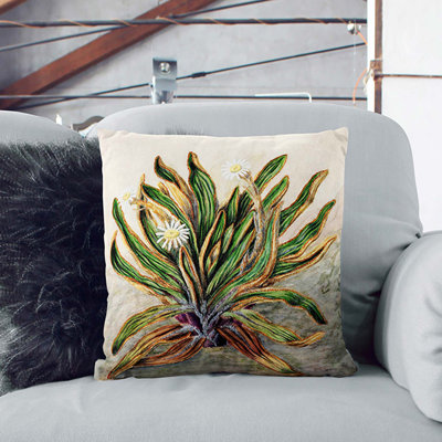 Floral Square Throw Cushion