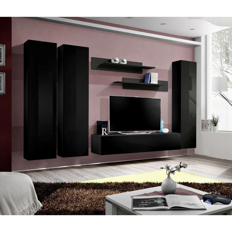 Unfinished Entertainment Centre for TVs up to 65", Black