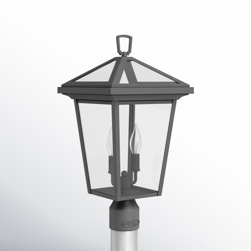 Alford Place Outdoor 2-Light Lantern Head, Museum Black