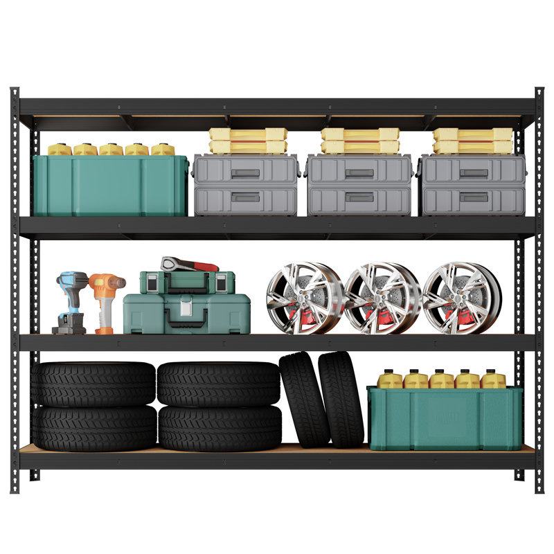 Steel Storage Rack, 183 cm H x 200 cm W x 60 cm D