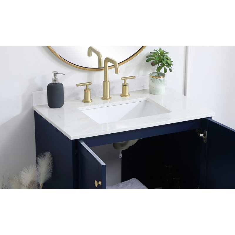 Jake-James 32 Inch Backsplash in Calacatta White