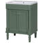 Meuble-lavabo simple 18 po avec plateau en résine Misae-697532033