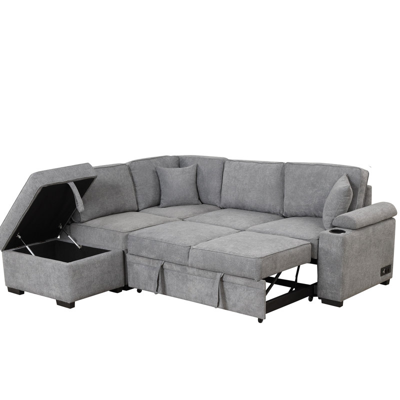 Upholstered 74.33 " Sofa Bed