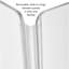 Hiddin Clear Freestanding Tall Zig Zag Pet Gate-1571870133