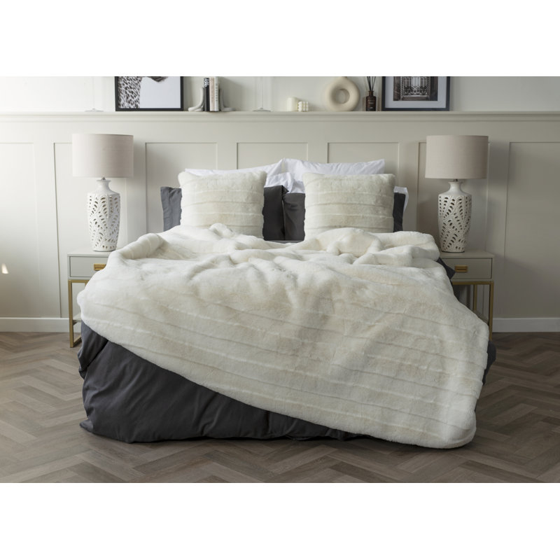 Alaska Square Euro Cushion, White