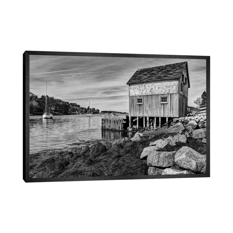 Tides Out by David Gardiner - Print on Canvas, Black Framed, 66.04 cm H x 45.72 cm W