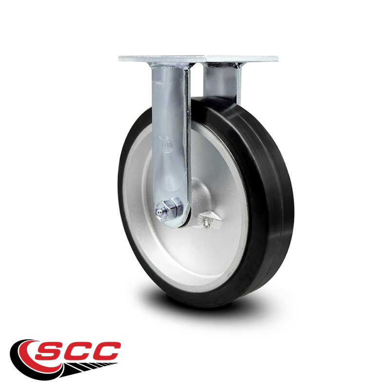 Rubber on Aluminum Caster