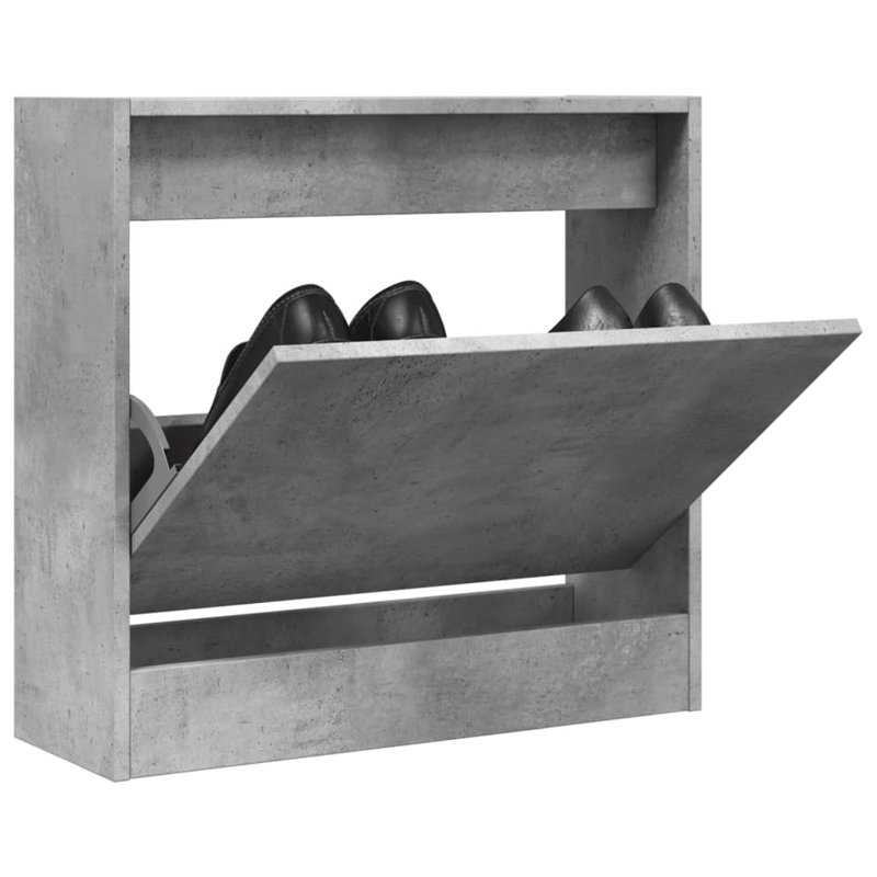 2 Pair Shoe Storage, Concrete Grey