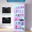 Vitrine 70,9 "à porte en verre T avec lumière RVB, armoire de rangement à 6 niveaux avec capteur de corps humain -2109808864