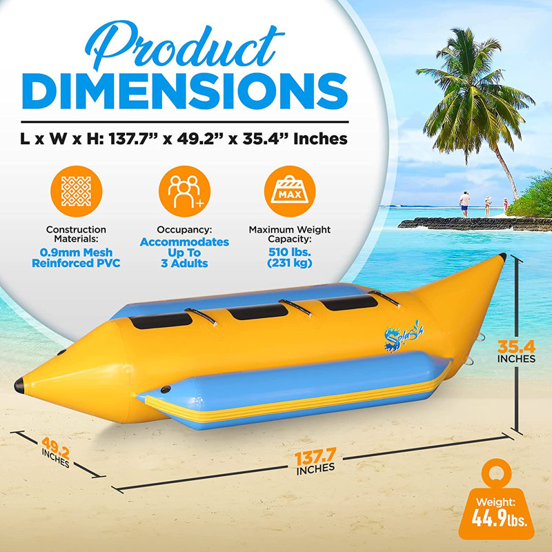 Recreational Inflatable Banana Boat