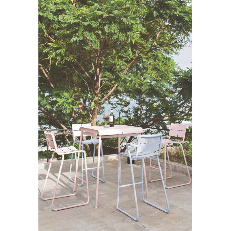 Corail 31.13" Patio Bar Stool, Anthracite