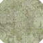 Tapis intérieur lavable floral rond vert artichaut 8 pi HomeRoots