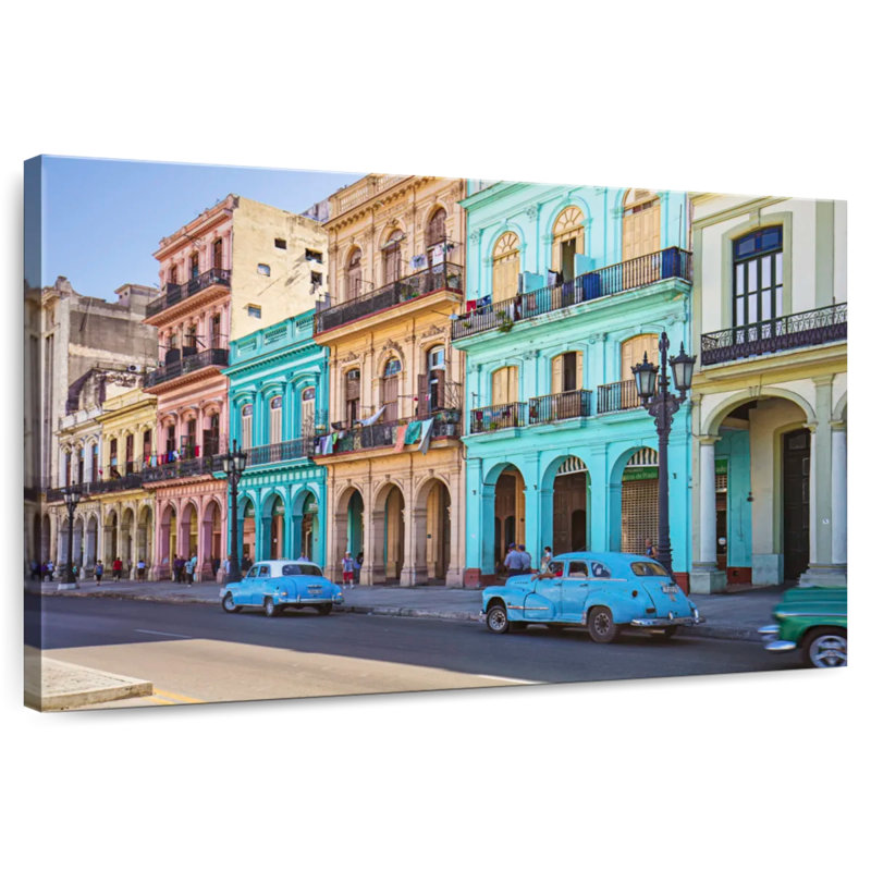 Lilie Streetside Cuban Cars, H 34 po x l 51 po