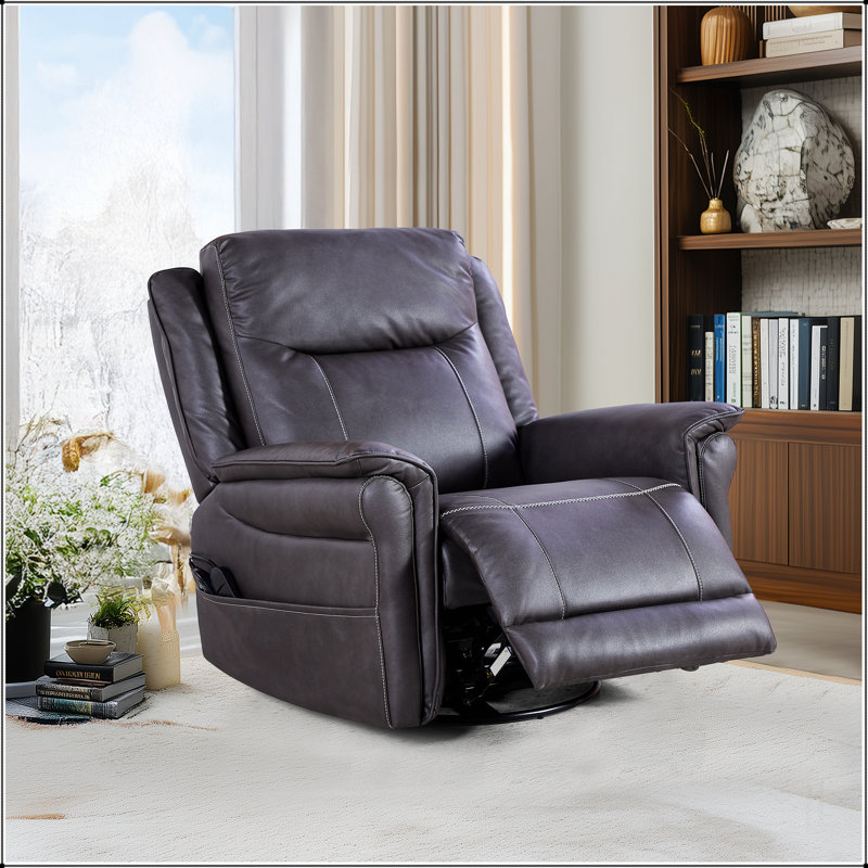 Rocking and 240 Degree Swivel Single Sofa Seat recliner Chair  Infinite Position