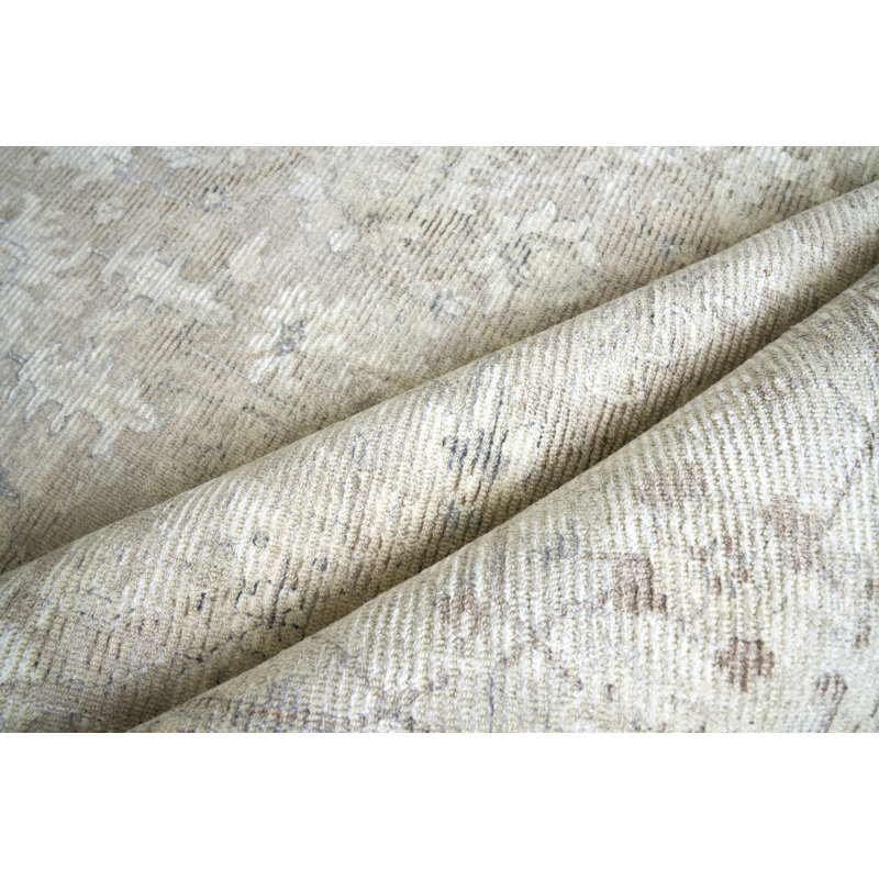 Tuscany Oriental Area Rug in Tan, Rectangle 14' x 18'