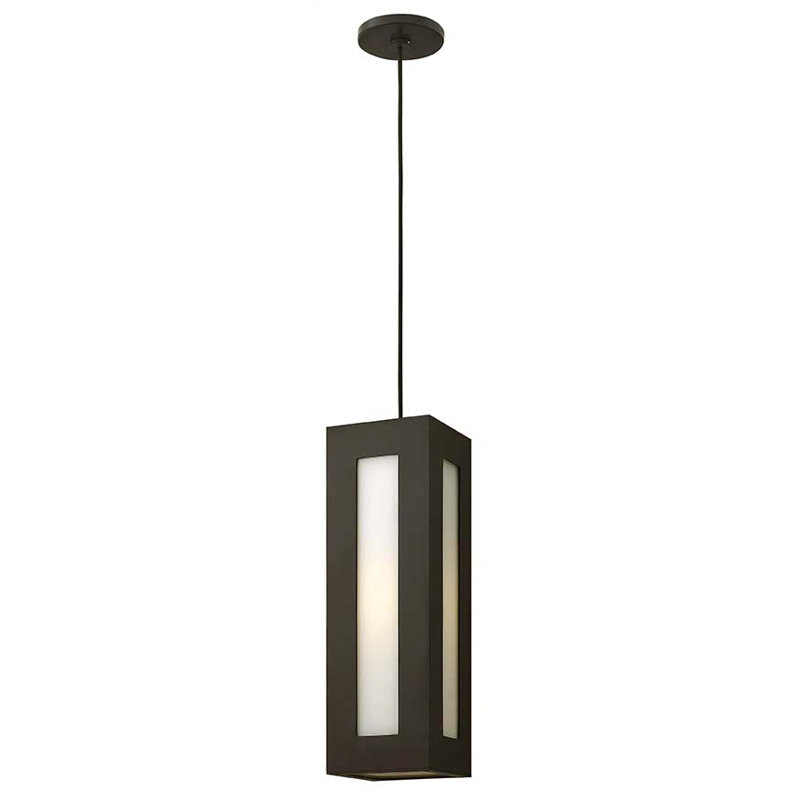 Dorian 1 -Bulb 18.3" H Outdoor Pendant, Bronze, 100W Max Medium